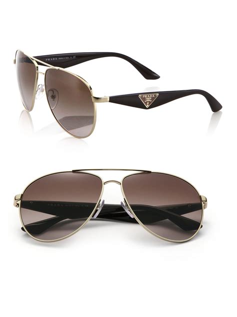 prada aviator sunglasses gold|prada sunglasses aviator style.